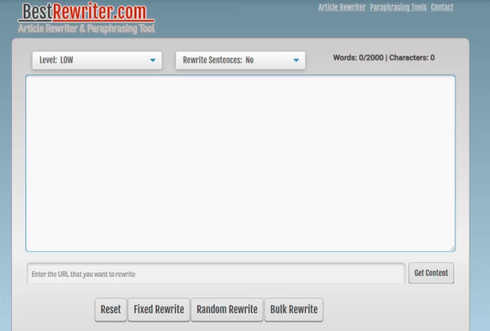 Article Rewriter tool