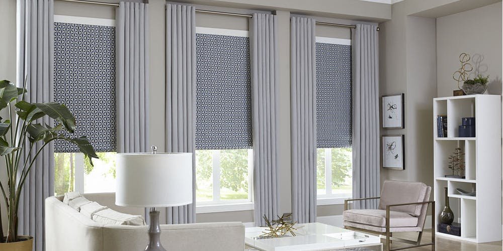 living room curtain blinds