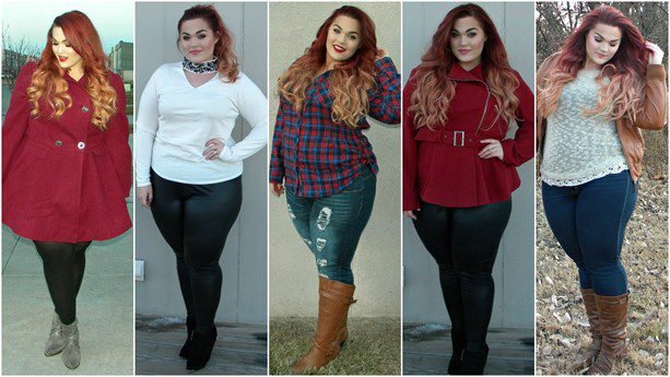 Six Warm and comfy winter outfit ideas for plus size women