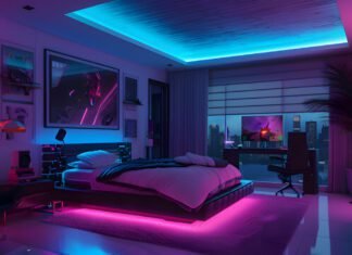 10 Awesome Neon Light Bedroom Decors for Your Home Neon Light Bedroom
