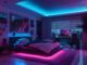 10 Awesome Neon Light Bedroom Decors for Your Home Neon Light Bedroom