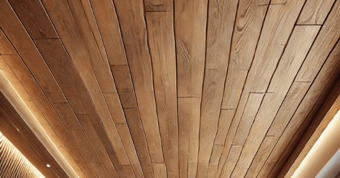 ceiling wood planks