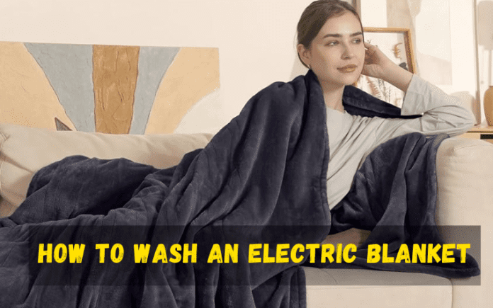 how to wash an electric blanket