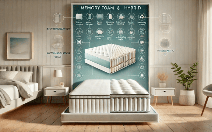 memory foam vs. hybrid