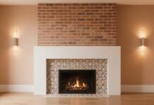 Revamp Your Living Space with a Painted Brick Fireplace: A Stylish Blend of Timeless Charm and Modern Elegance Painted Brick Fireplace
