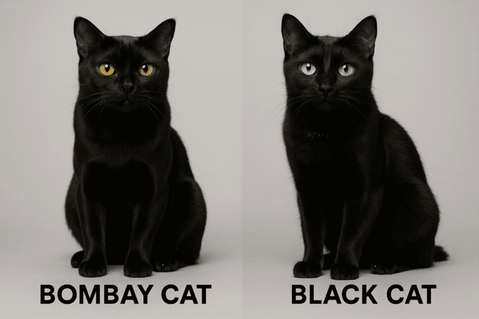 Bombay Cat vs Black Cat