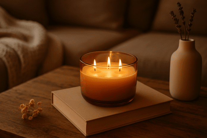 Cozy Home Ambiance Scented Candles: Shopping 3 Wick Candle Scented Candles
