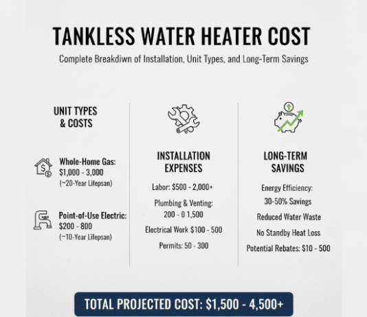 Tankless Water Heater Cost Breakdown: Installation Fees, Energy Savings, Pros & Cons, Maintenance Expenses, and Long-Term ROI Explained Tankless Water Heater Cost