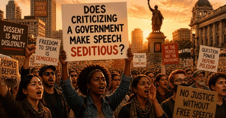 Does Criticizing a Government Make Speech Seditious? 