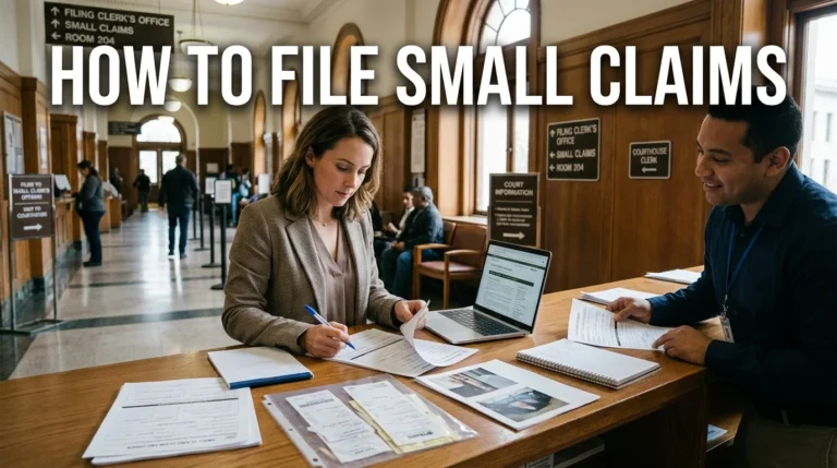 How to File Small Claims