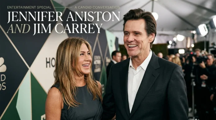Jennifer Aniston and Jim Carrey