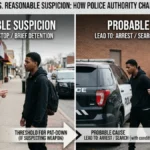 Probable Cause vs Reasonable Suspicion: How Police Authority Changes at Each Level probable cause vs reasonable suspicion