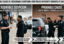 Probable Cause vs Reasonable Suspicion: How Police Authority Changes at Each Level probable cause vs reasonable suspicion